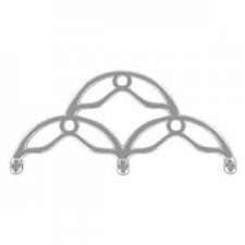 Cymbal ™ DQ metal ending Sitanos III for 8/0 beads - Antique silver